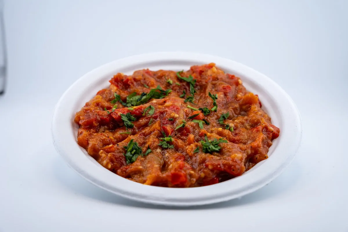 Babaganoush roasted eggplant dip