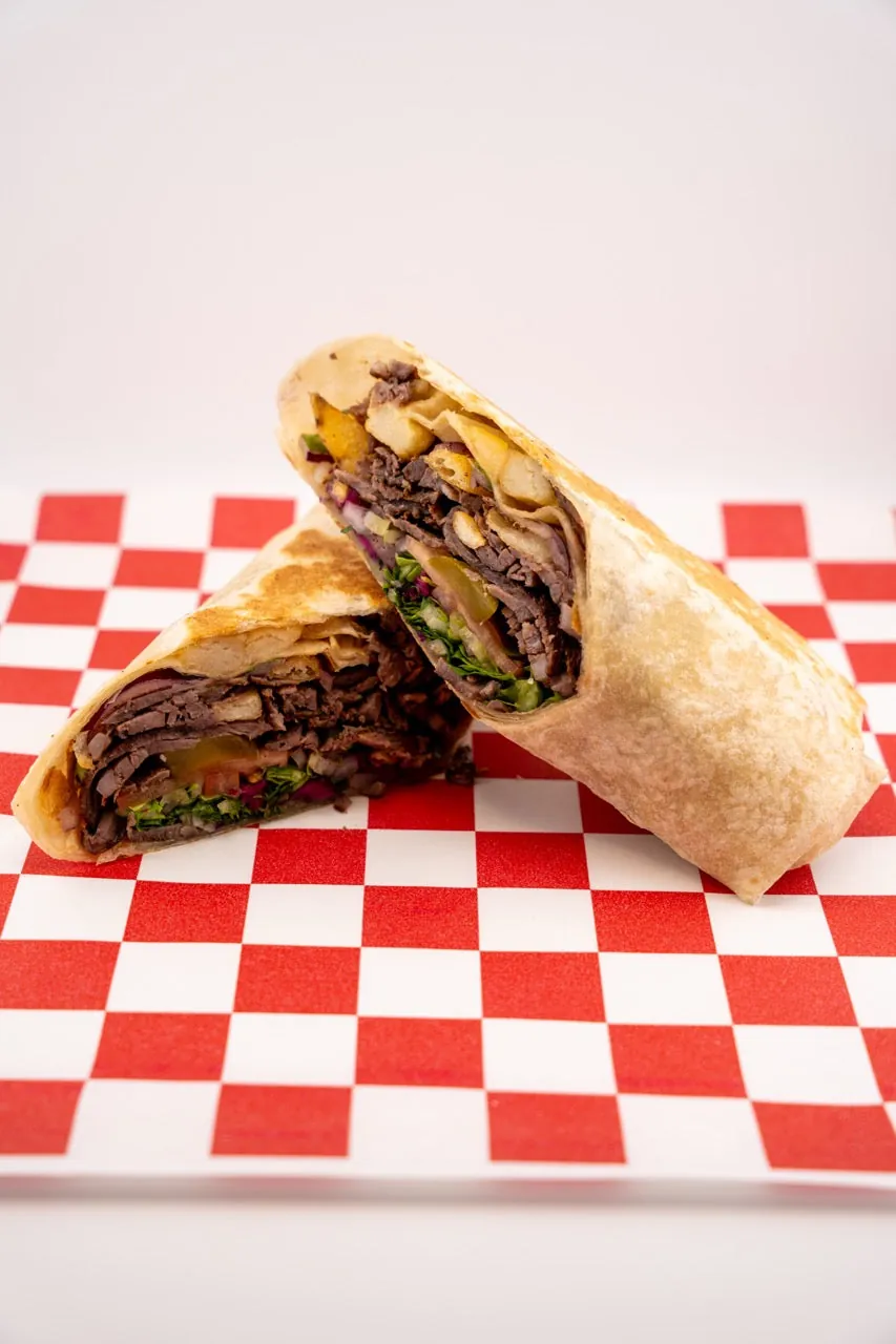 Beef Wrap halal döner in lavash