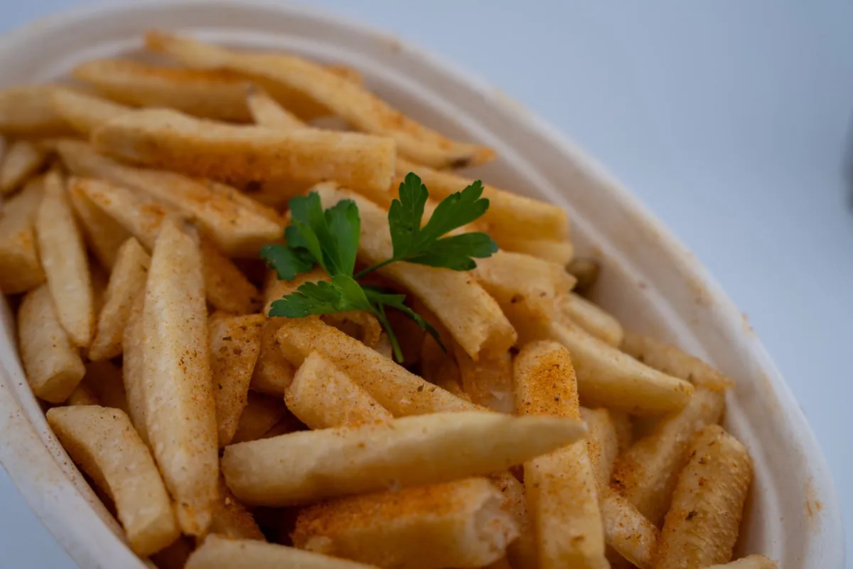 Spiced potato platter